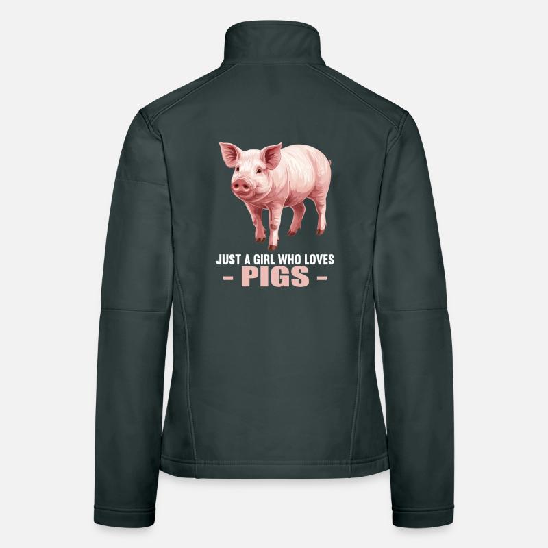 Cochon Cochon Veste en tissu softshell Femme