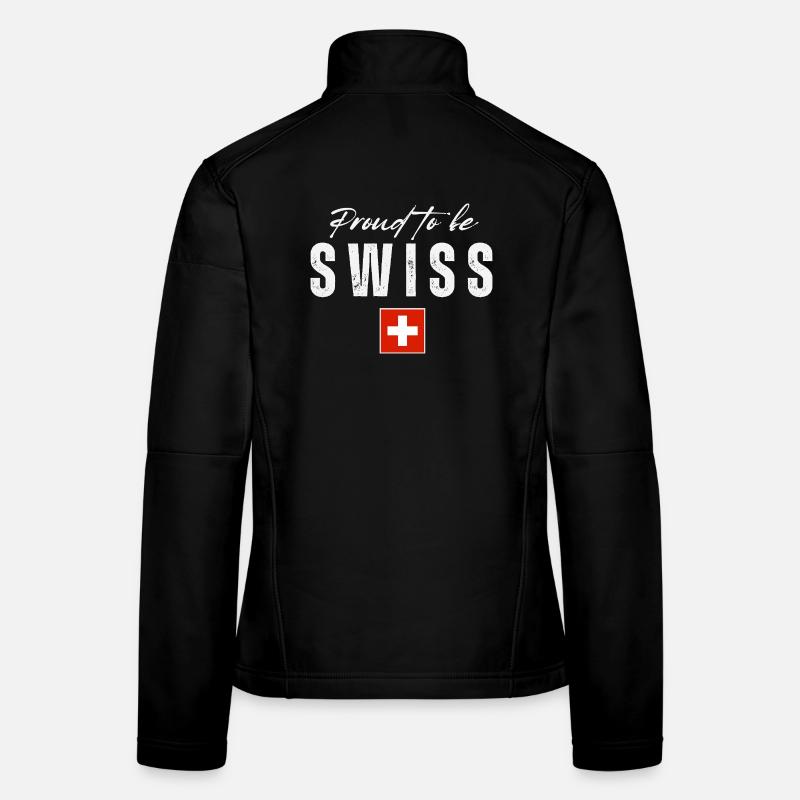 Fierté suisse, drapeau suisse Veste en tissu softshell Femme