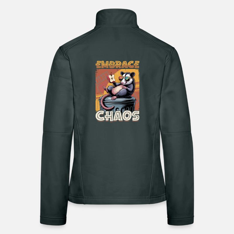 Funny Opossum Frauen Softshelljacke
