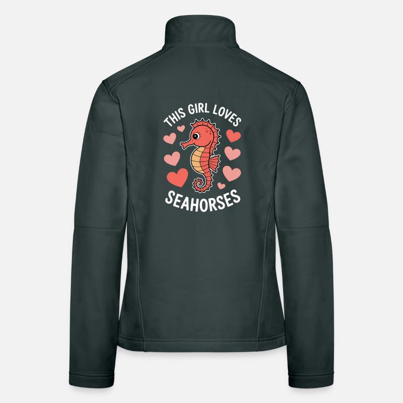 Seepferdchen Spruch Lustiges Seepferdchen Geschenk Frauen Softshelljacke