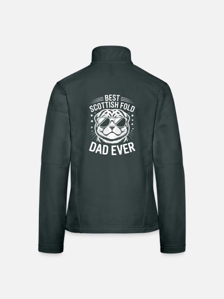 Scottish Folding Cats Scottish Fold Gift - Women's Softshell Jacket - mouse grey - Back