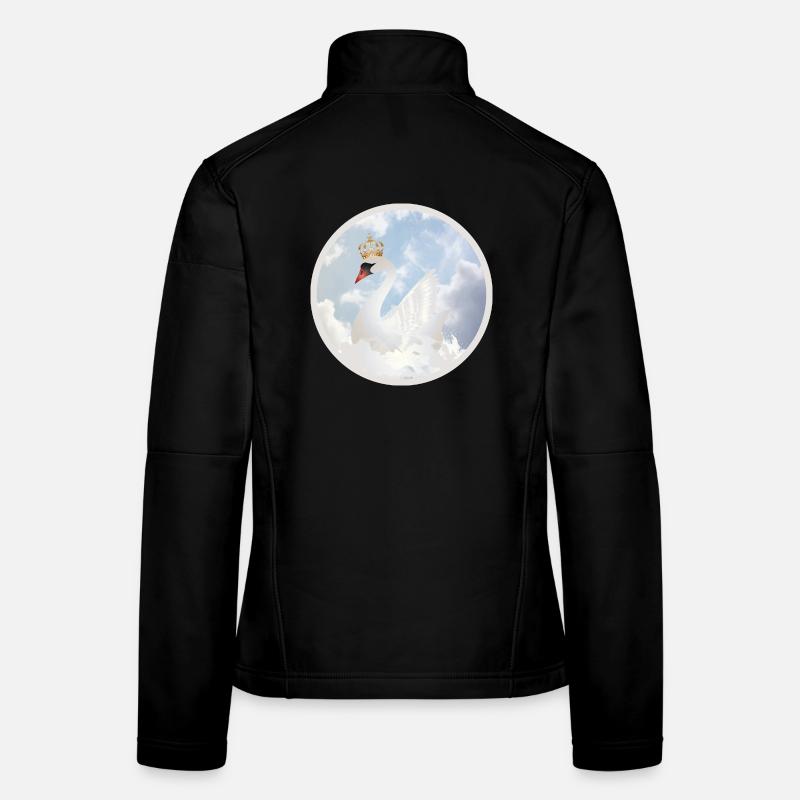 Royal Swan in the Clouds Women's Softshell Jacket