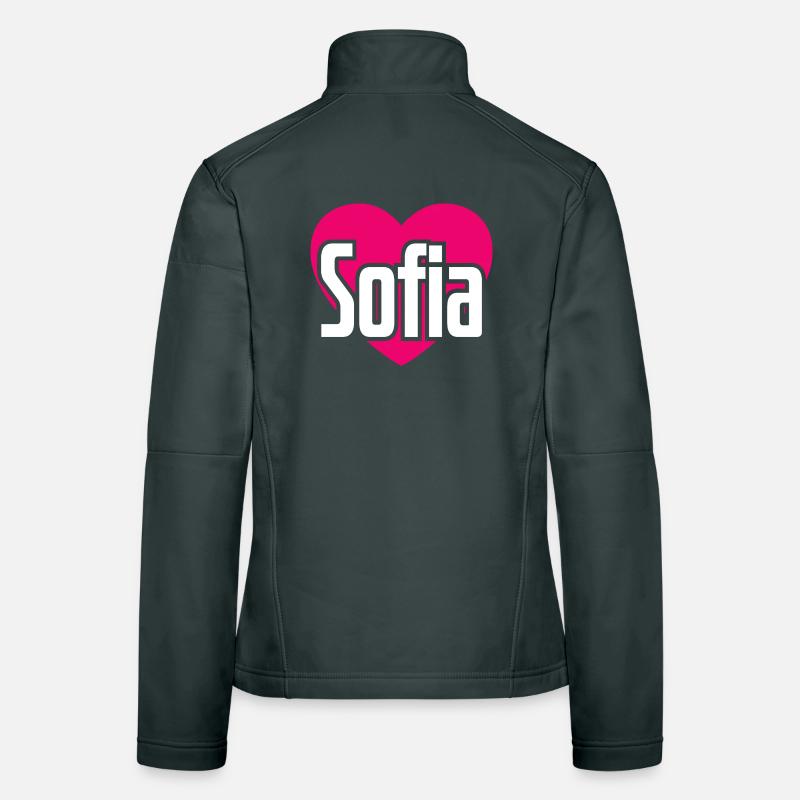 J’aime Sofia Coeur rose J’aime Sofia Veste en tissu softshell Femme