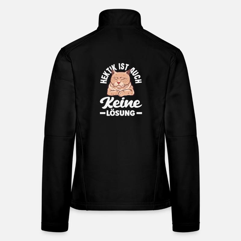 Lustiges Katze Keine Motivation Spruch Frauen Softshelljacke