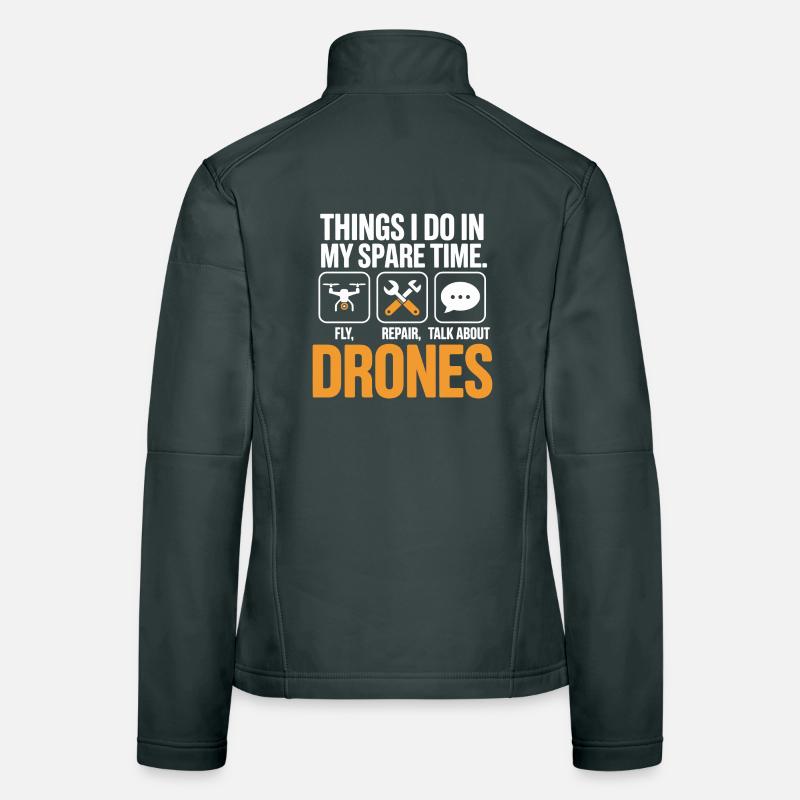 Drones : Discussion sur la réparation de mouches pendant le temps libre Veste en tissu softshell Femme