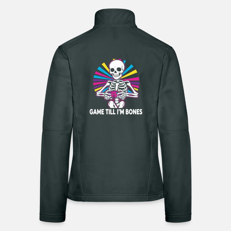 Game Till Bones Skeleton Controller Women's Softshell Jacket
