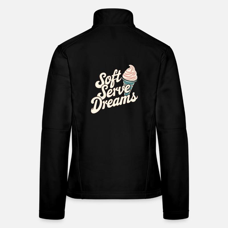 Soft Serve Dreams – Retro Eiscreme Frauen Softshelljacke