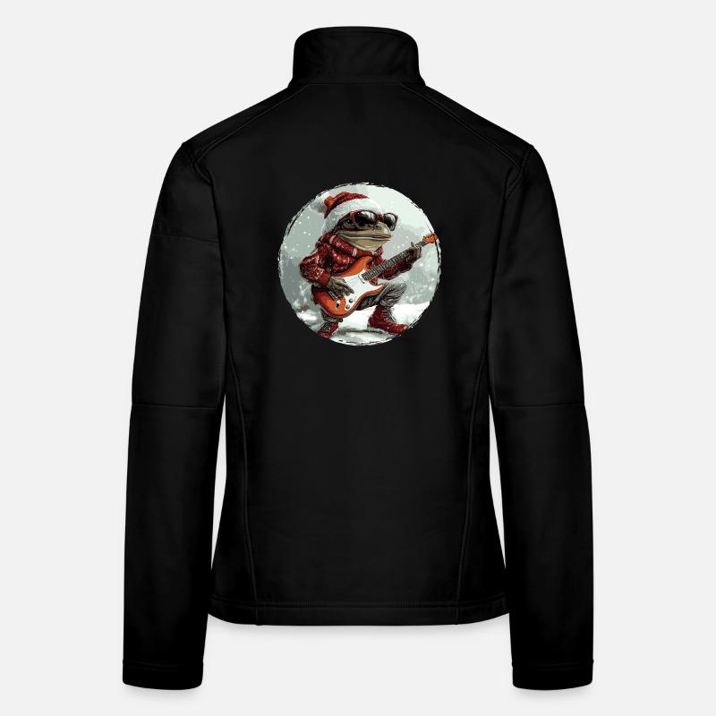 Guitare de Noël Frog Veste en tissu softshell Femme