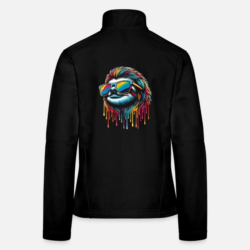 Sloth Sloth Art Lazy Sloth Fan Women's Softshell Jacket