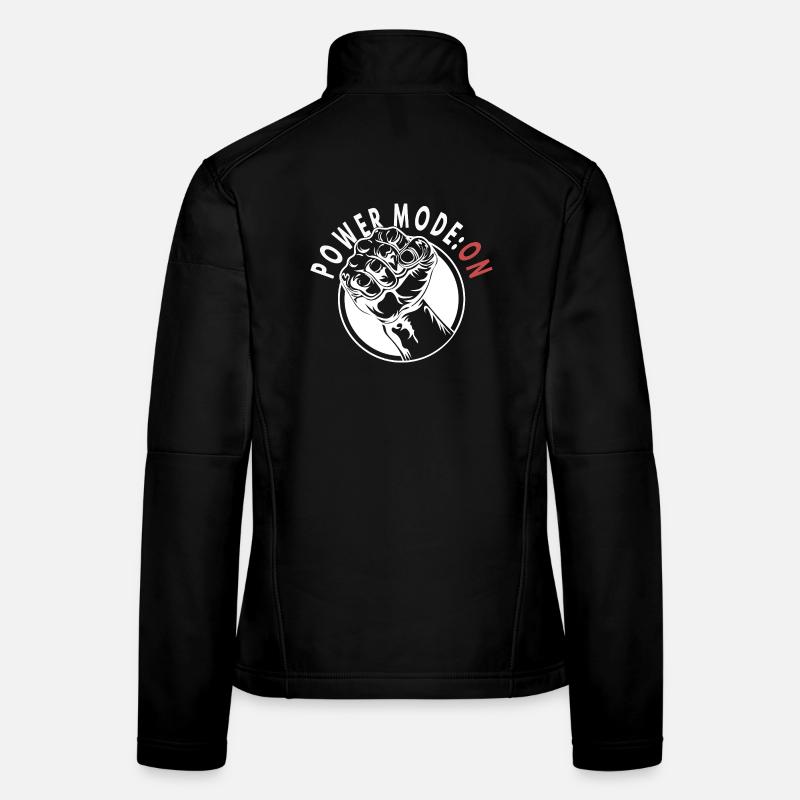 Power Mode: ON – Strong Fist Graphic Frauen Softshelljacke