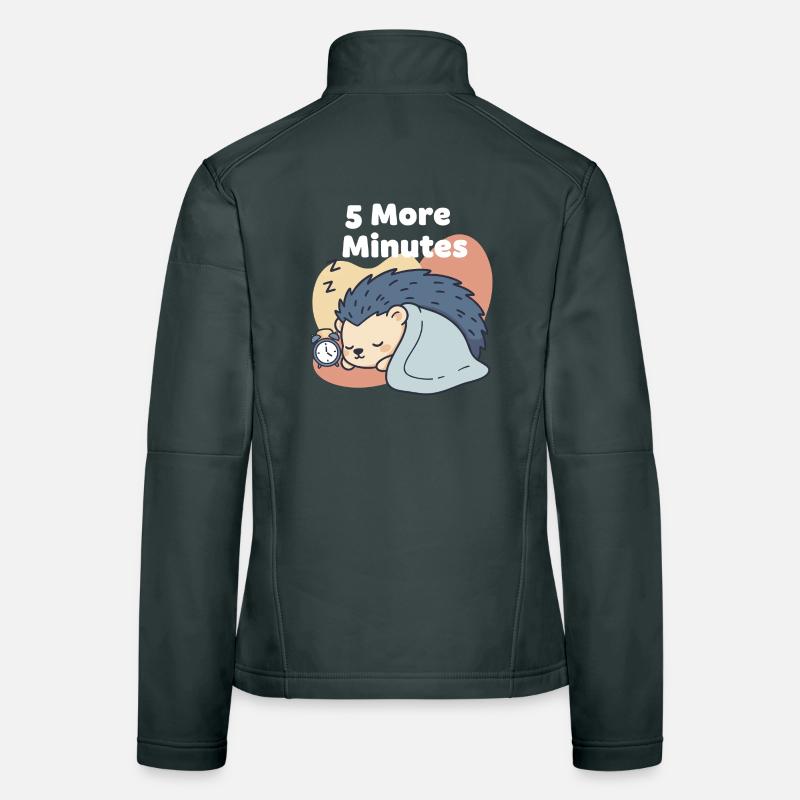 5 More Minutes Schlafender Igel Frauen Softshelljacke