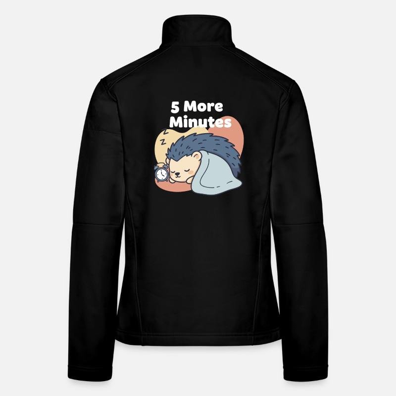 5 More Minutes Schlafender Igel Frauen Softshelljacke