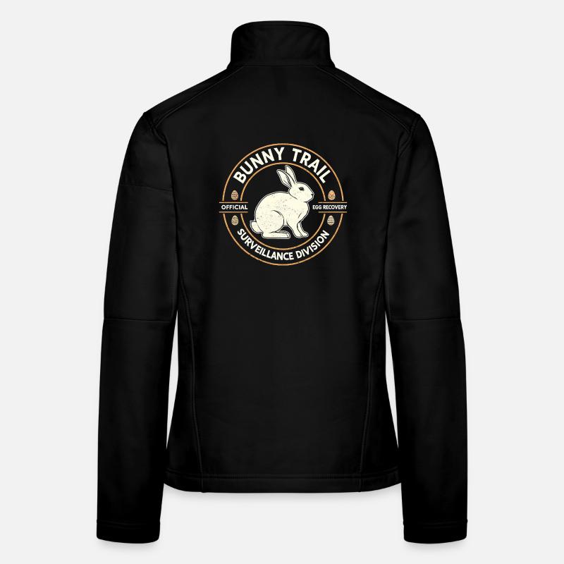 Hasenpfad-Überwachungsabteilung Lustige Ostern Frauen Softshelljacke