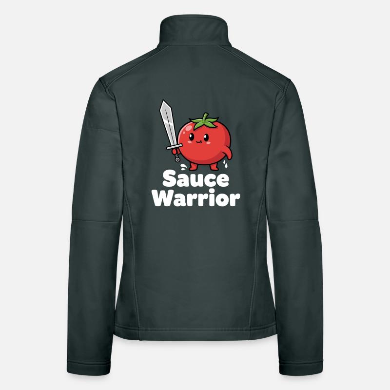 Tomato Warrior with Sword Women's Softshell Jacket