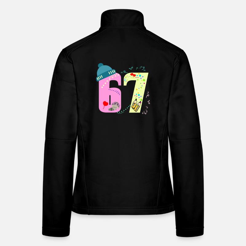 67 ft 6 7 bunte Welt schule Frauen Softshelljacke
