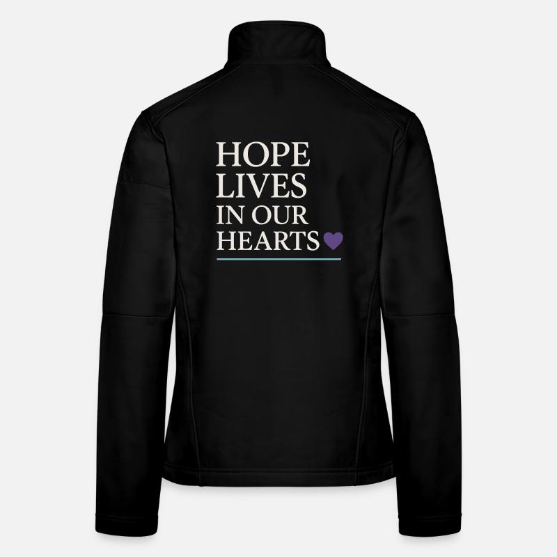 Suicide Loss Marche de souvenir Suicide Veste en tissu softshell Femme