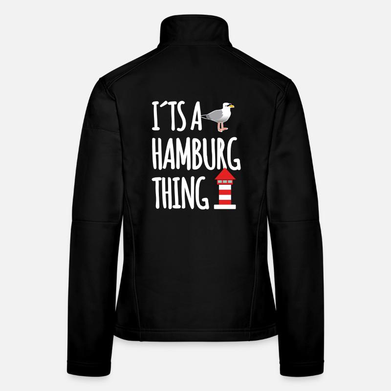 Hamburg Hafen Spruch Frauen Softshelljacke