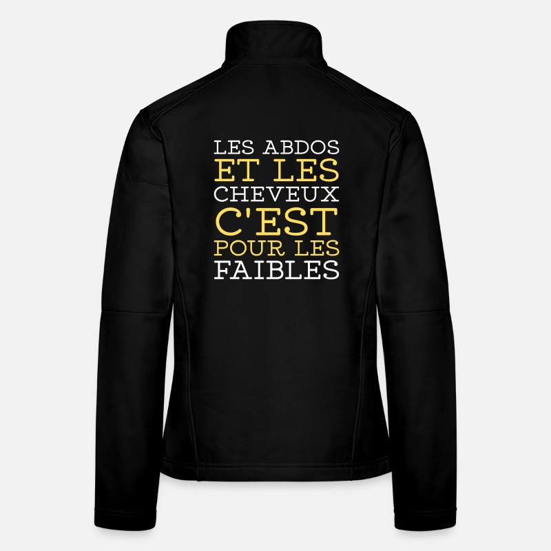 Humor Abs Schwachhaar-Mann T-Shirt Frauen Softshelljacke