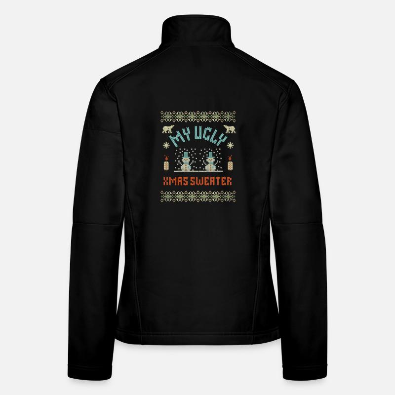 My Ugly Xmas Sweater – Lustiges Pixel-Weihnachtsde Frauen Softshelljacke