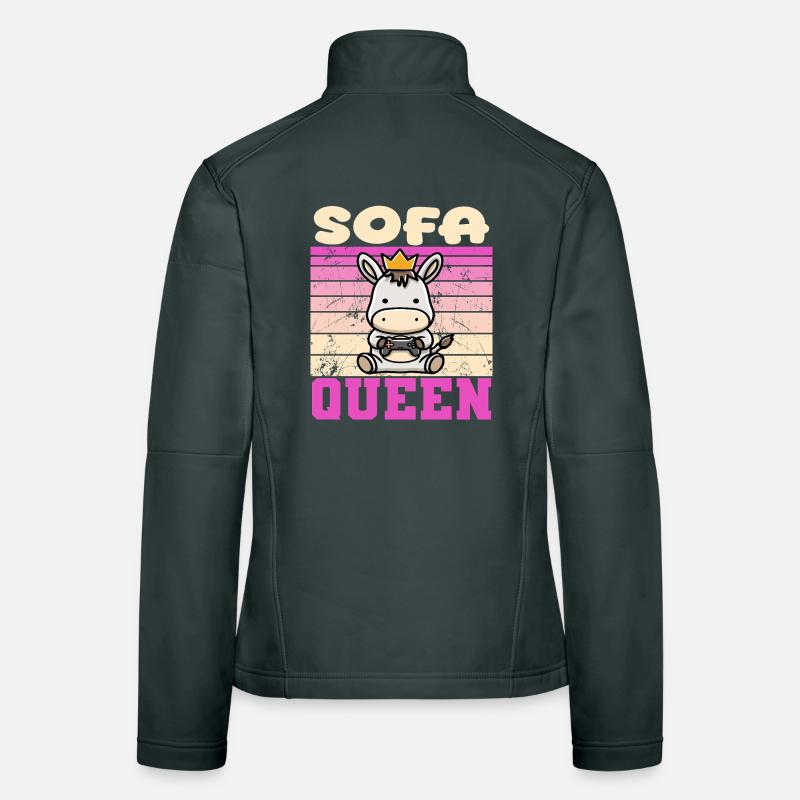 Âne de jeu de la reine du sofa Veste en tissu softshell Femme