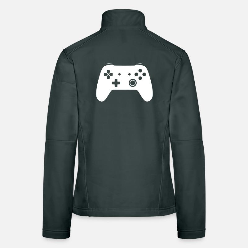 Modernes Gamepad Controller Zocken Vektor Frauen Softshelljacke