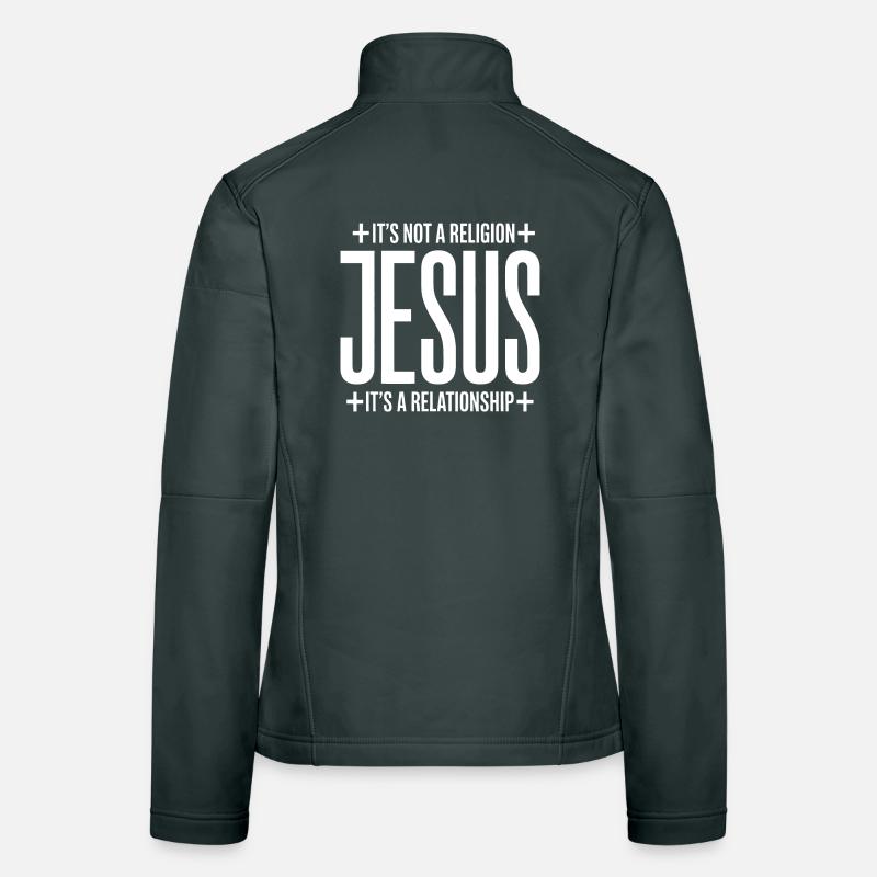 Jésus : C’est une relation, pas une religion Veste en tissu softshell Femme