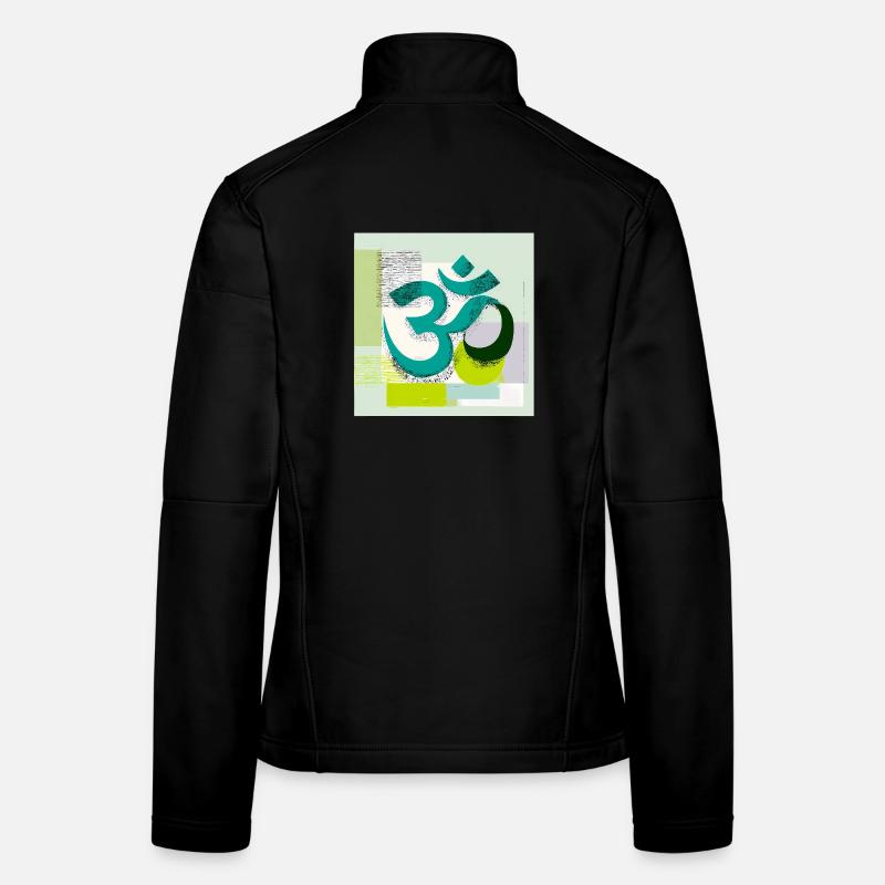 Signe OM moderne – Art abstrait du yoga Veste en tissu softshell Femme