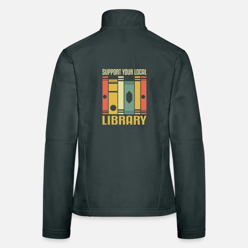 Book Lover Gift for Library Women's Softshell Jacket