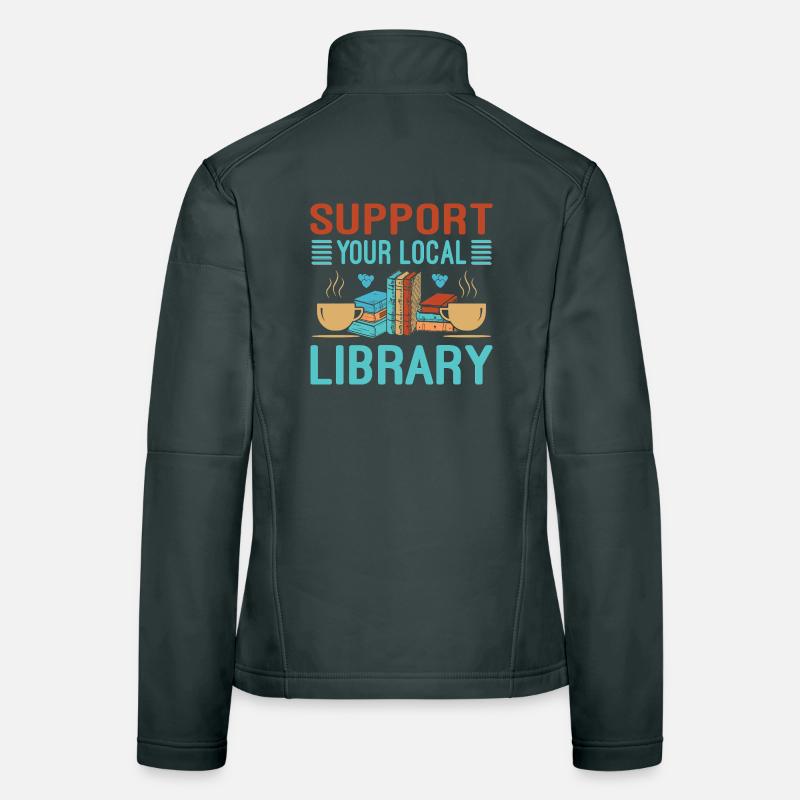 Book Lover Gift for Library Women's Softshell Jacket