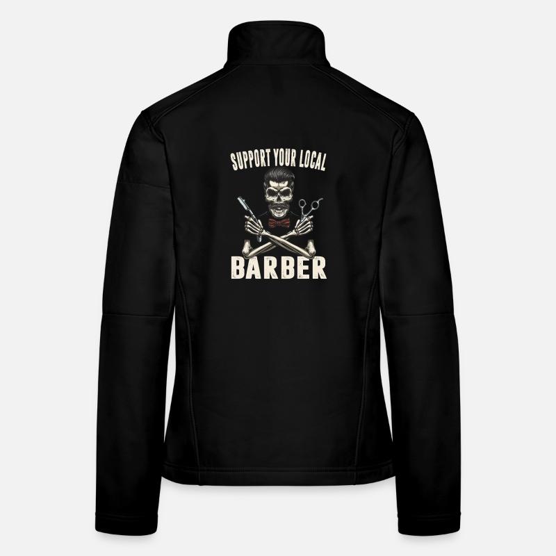 Coiffeur Salon Coiffeur Coiffeur Cadeaux Veste en tissu softshell Femme