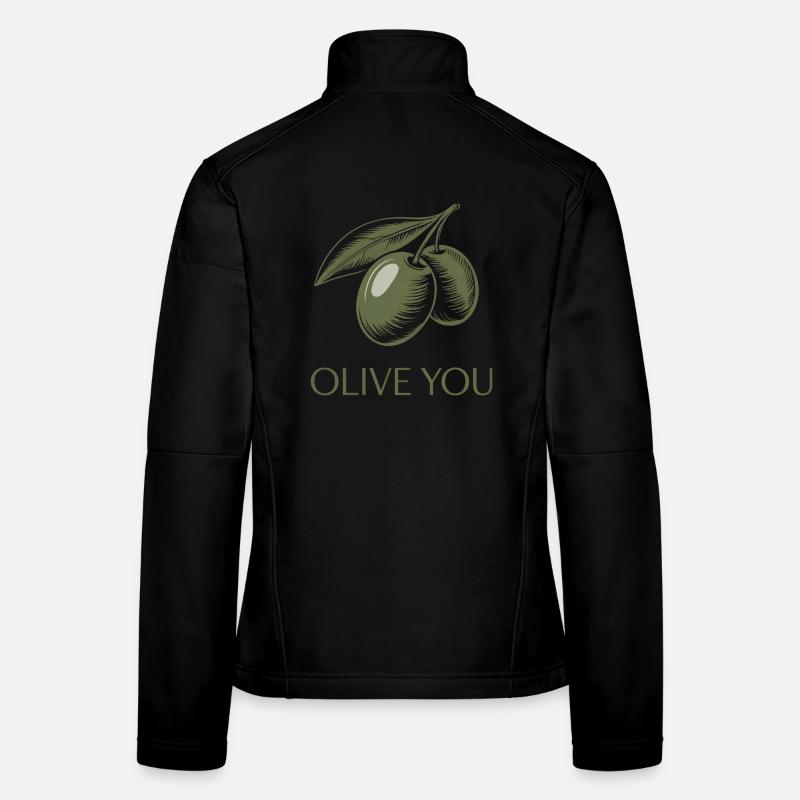 Olive You – Clean Minimal Women's Softshell Jacket