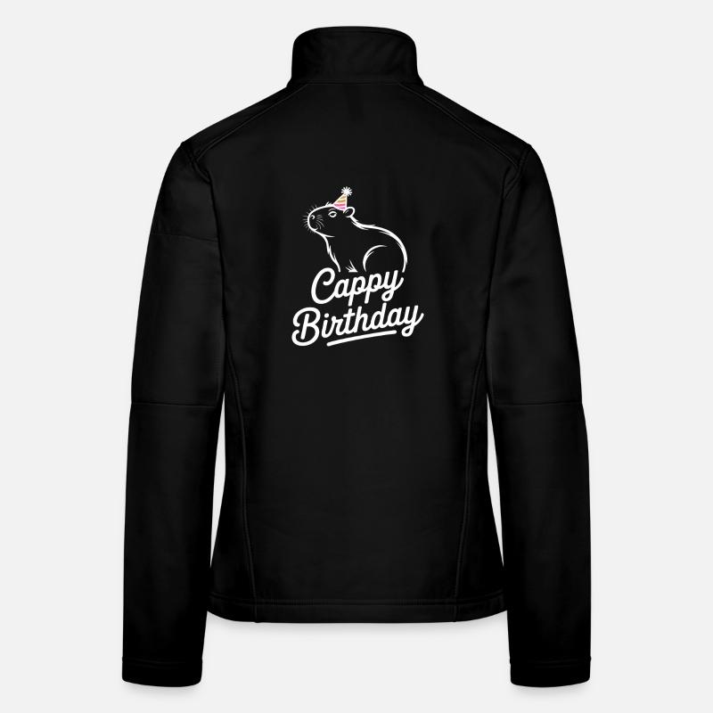 Capybara Birthday Cappy Birthday Funny Capy Women's Softshell Jacket