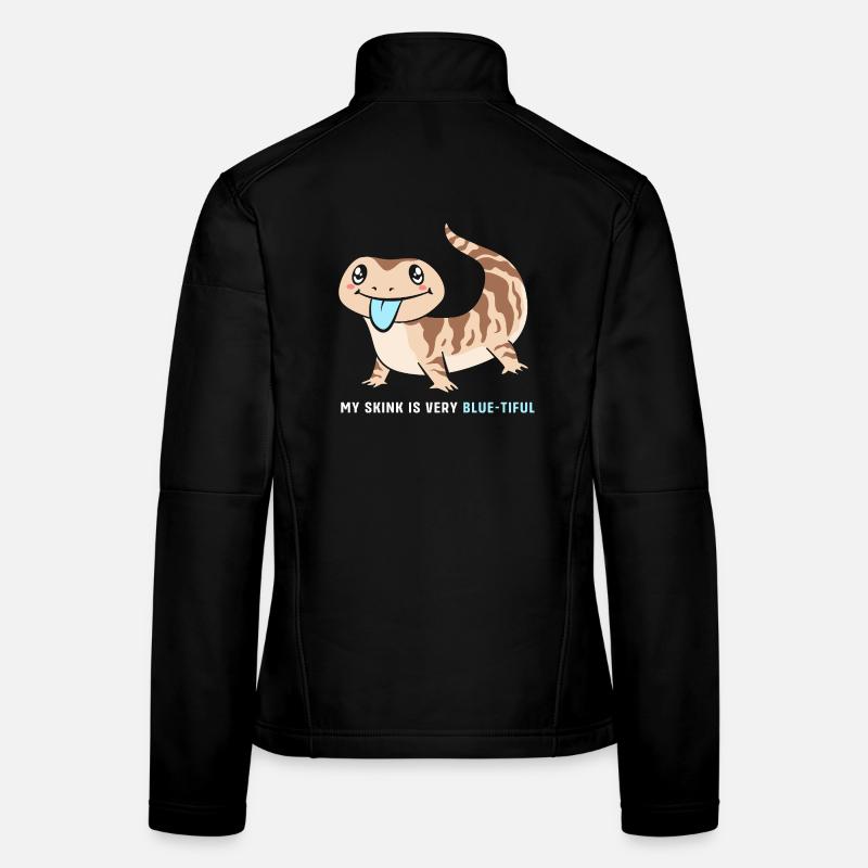 Blau Zunge Eidechse Frauen Softshelljacke