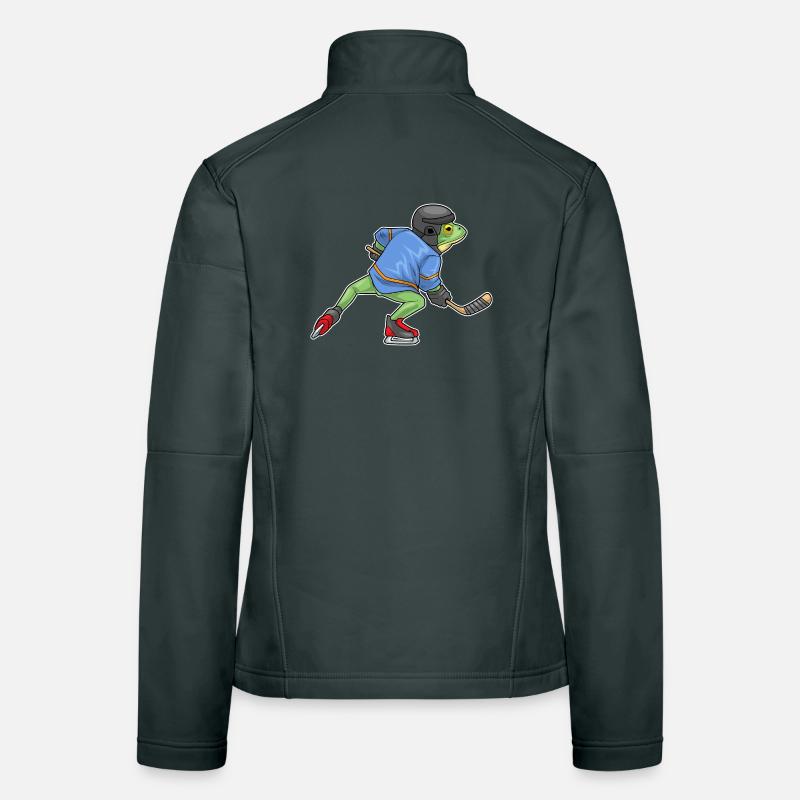Frosch Eishockey Eishockeyschläger Sport Frauen Softshelljacke