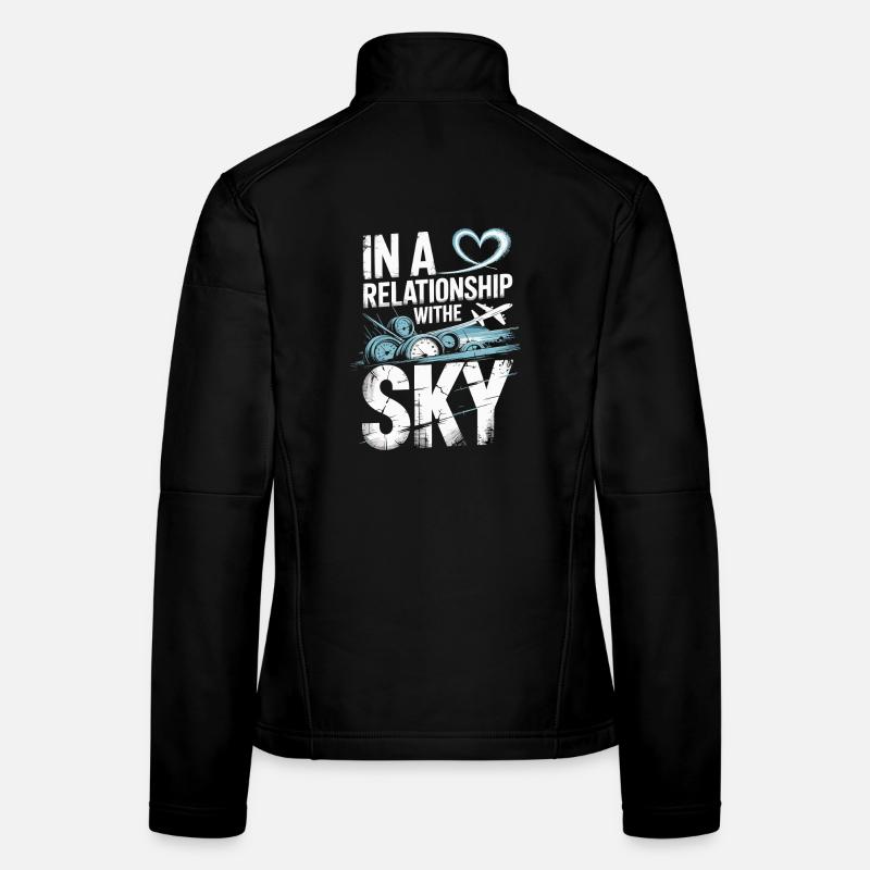 Dans une relation avec l’avion du ciel Veste en tissu softshell Femme