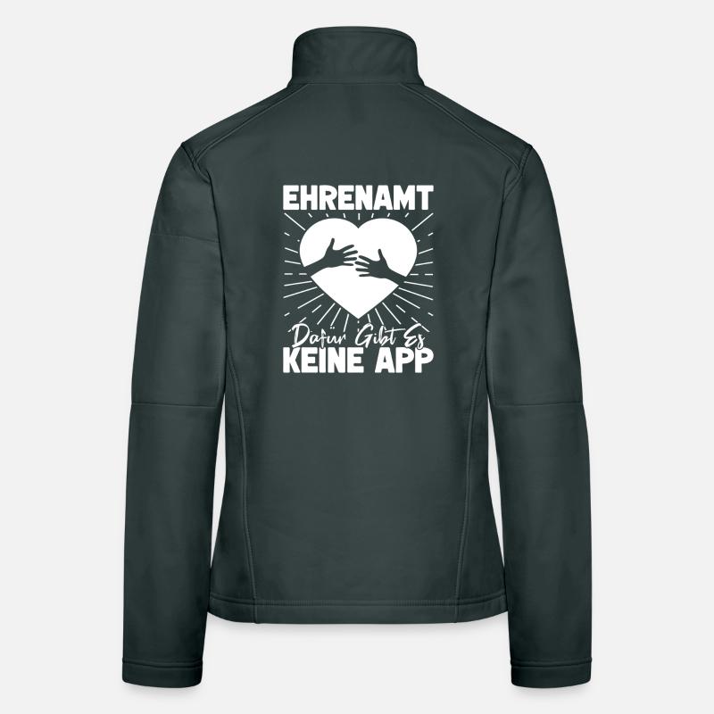 Bénévole travailleur social Pas d’application Veste en tissu softshell Femme