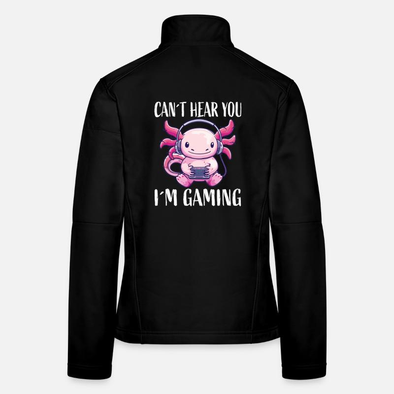 Gaming Kawaii Kopfhörer Monster Frauen Softshelljacke