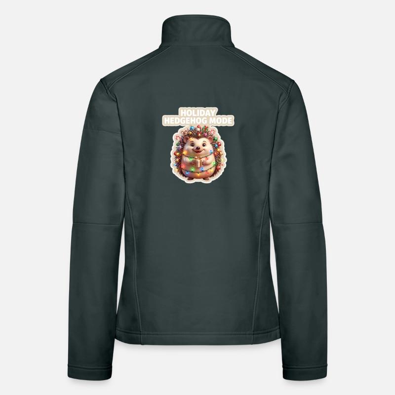 Holiday hedgehog mode Women's Softshell Jacket