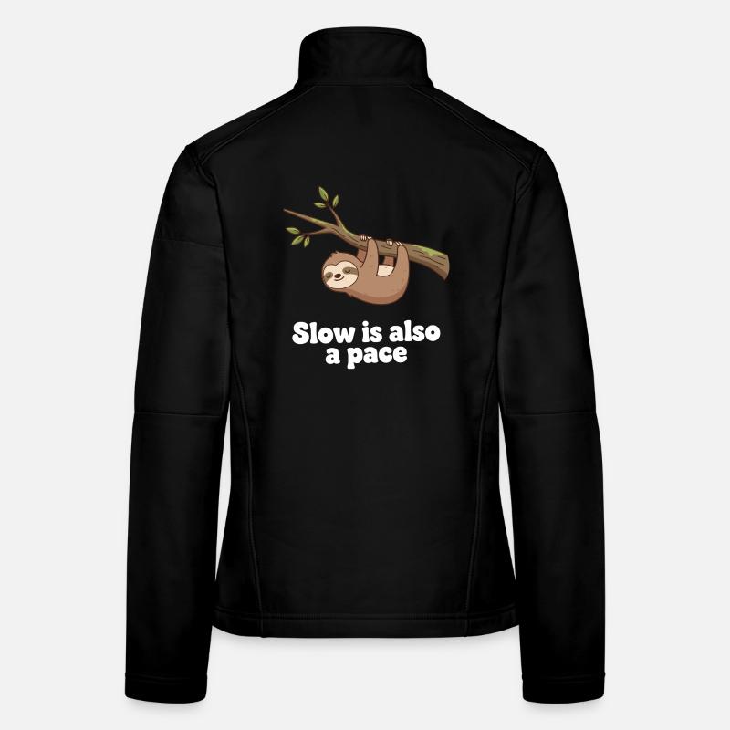 Langsam ist auch ein Tempo Frauen Softshelljacke