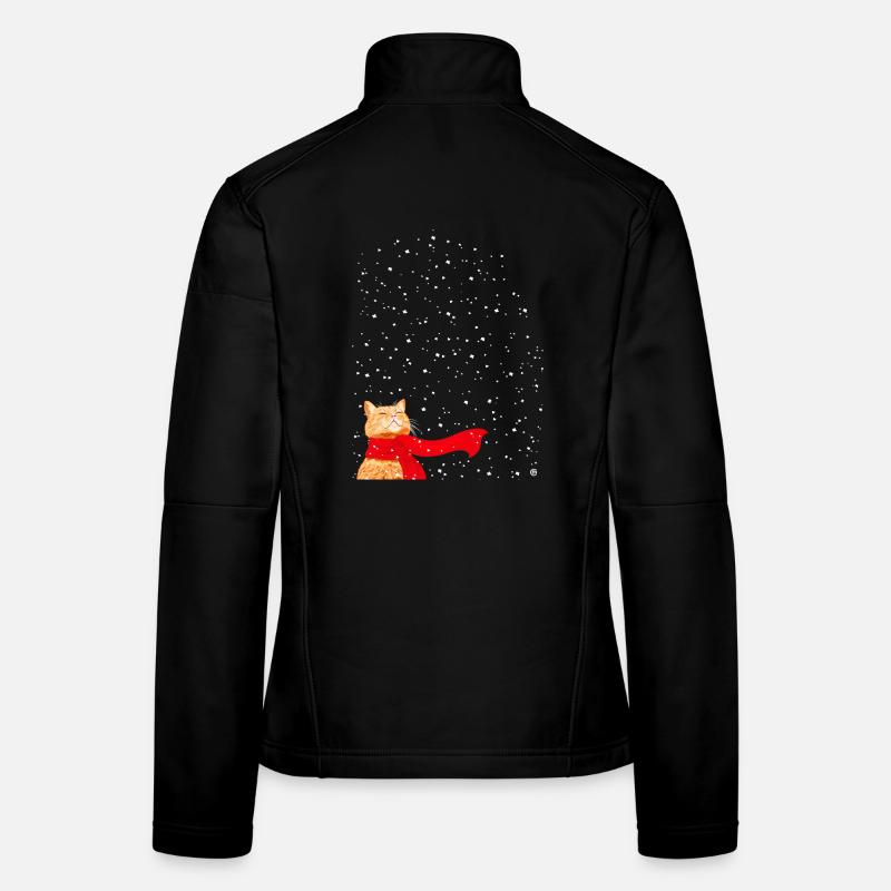 Tabby liebt Schnee Frauen Softshelljacke