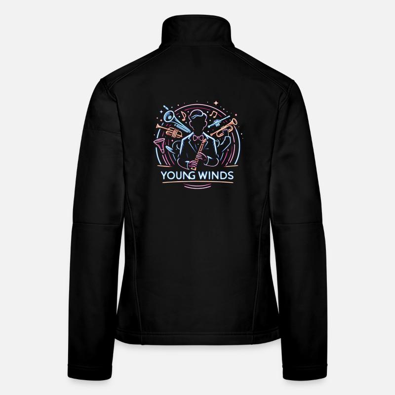 Neon Jazz Young Winds Frauen Softshelljacke