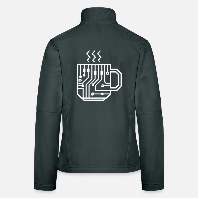 Circuit Mug Glyph Tech Brew Women's Softshell Jacket