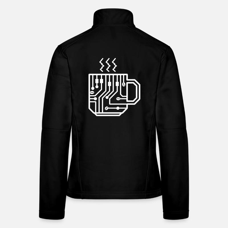 Circuit Mug Glyph Tech Brew Frauen Softshelljacke