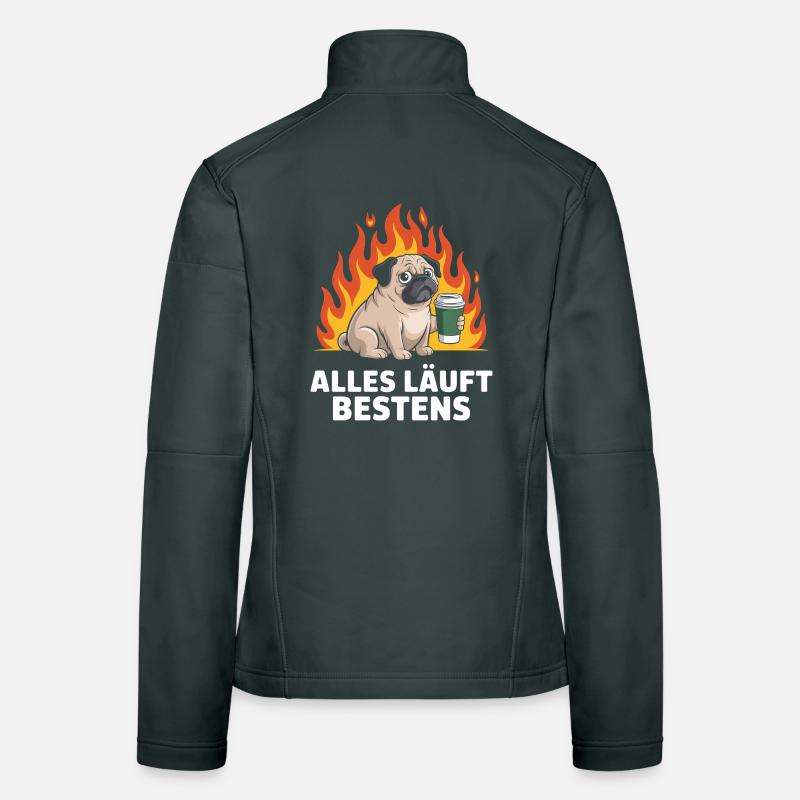 Everything is going well - German memes Women's Softshell Jacket