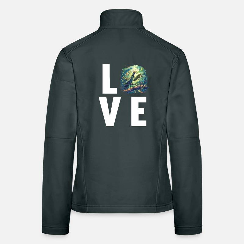 Gottesanbeterinnen Gottesanbeterin Frauen Softshelljacke