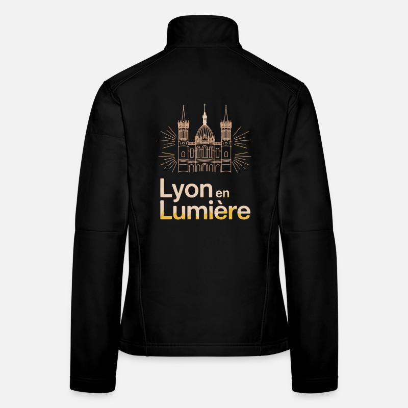 Lyon en lumière: Stilisierte Kathedrale Frauen Softshelljacke