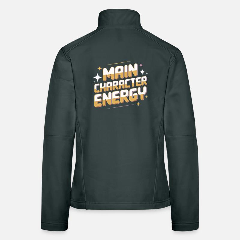 Main Character Energy Graphic Tee Women's Softshell Jacket