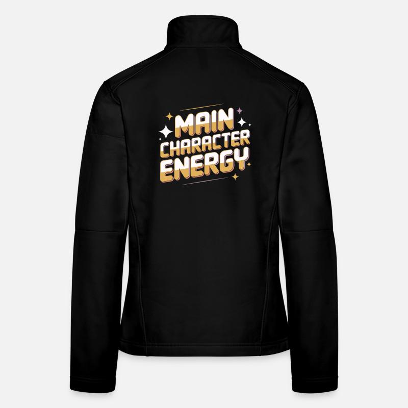 Main Character Energy Graphic Tee Women's Softshell Jacket