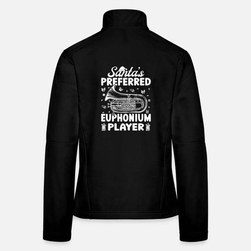 Baritone Player Santa ́s Preferred Player Euphonium Women's Softshell Jacket