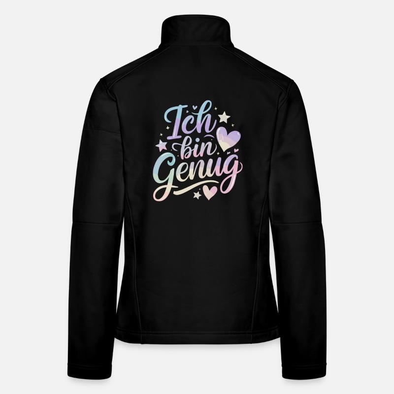 I'm Enough Pastel Selflove Self Love Women's Softshell Jacket